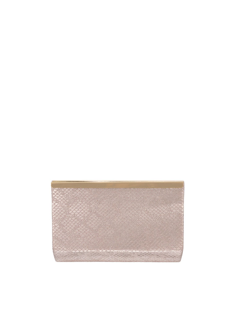 Pochette de soirée effet croco